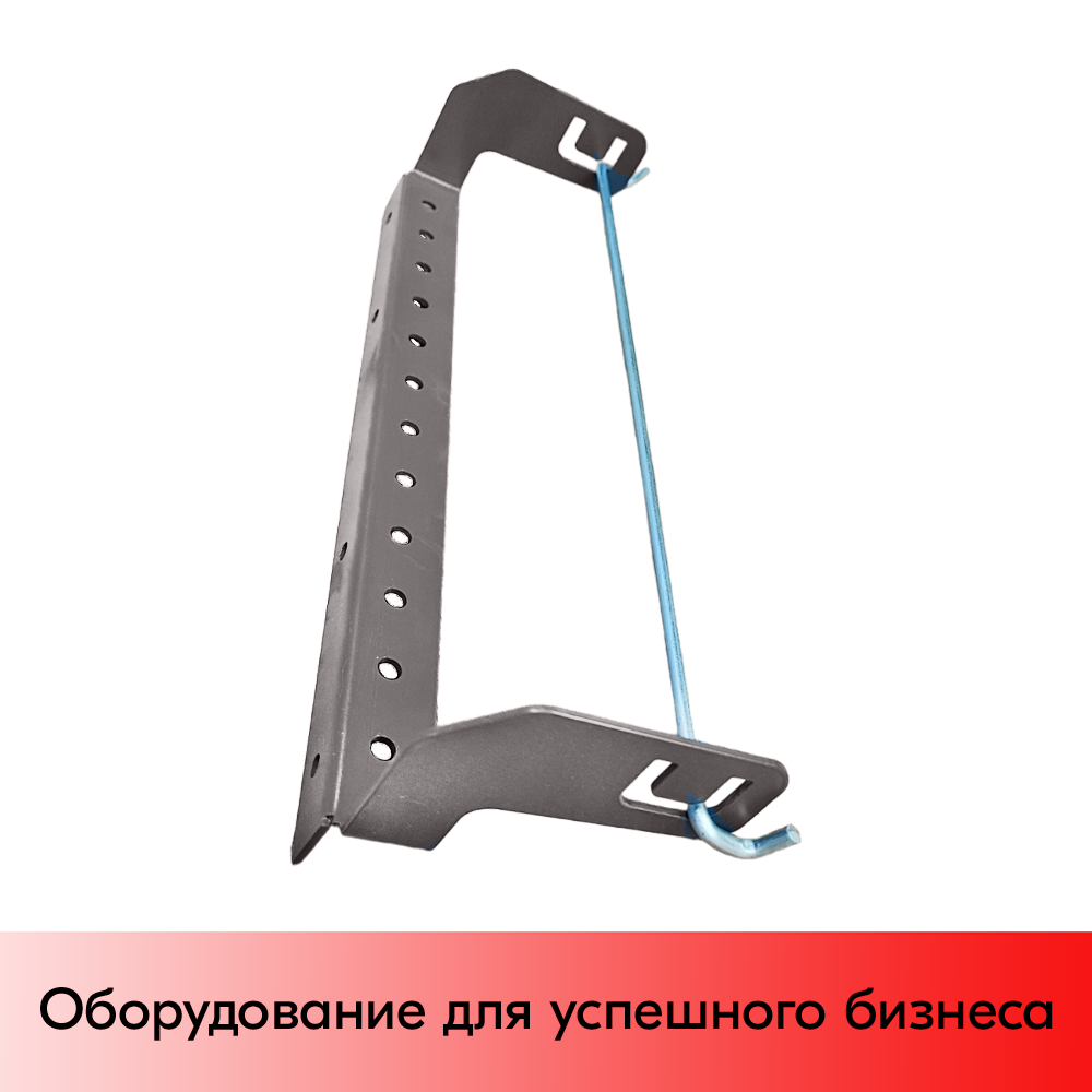 01_Держатель пакетов фасовочных на втулке, полочный V2, 330 мм,набор,Матовый,RAL7024,Серый,спеццв