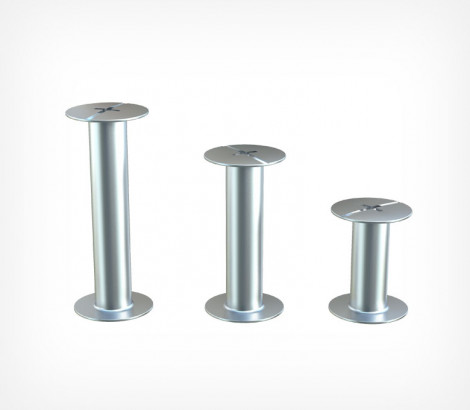 01_Винт полиграфический металлический BINDING SCREW, 10, 15, 20 мм, Серебряный