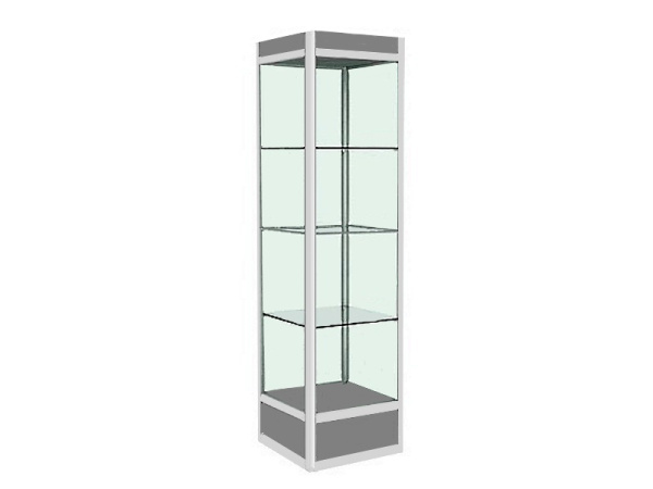 Витрина алюминиевая ВАПФК-3П (500х500х1800 мм), 3 полки_1