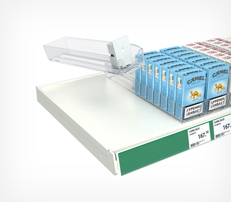 02_Пластиковый лоток для сигарет 285мм с интегрированным толкателем SIG-TRAY