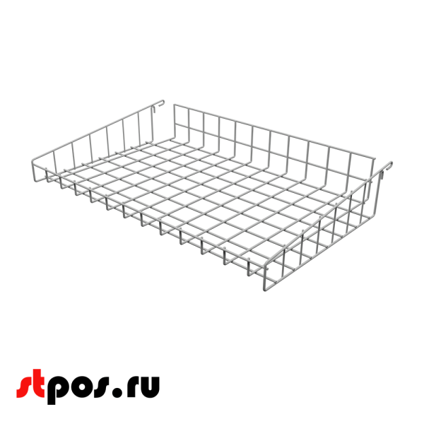 00_Корзина боковая 600 нижний ярус RAL 9006 (серый)