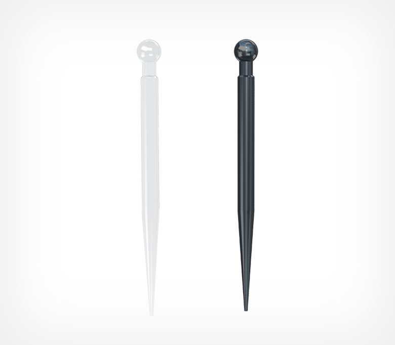 02_Иголка пластиковая для шарнирного ценникодержателя STICK, 80 мм, Прозрачный
