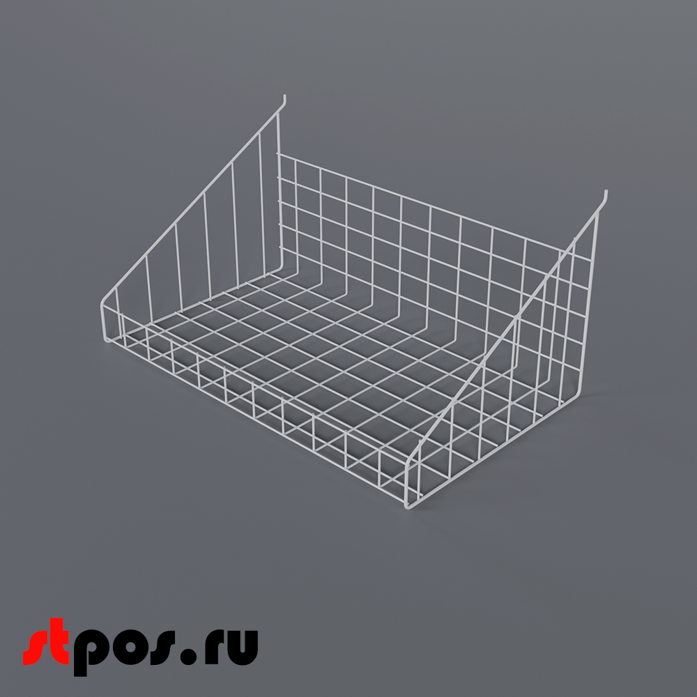 00_Корзина-накопитель для перфорации ПФ-625 630х390мм, RAL9016, Белый