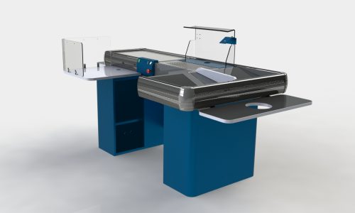 1_Кассовый бокс ГИПЕРМАРКЕТ PLUS с транспортером, 2800мм (3330), (транс.,широкий накопитель, вырезы)