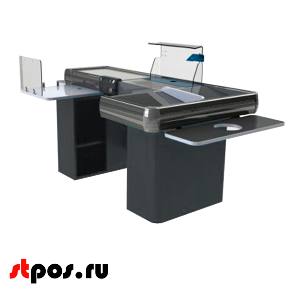 00_КБ ГИПЕРМАРКЕТ PLUS TR-XL 2800 с трансп.,широкий нак.,вырез ДЯ FT,МК 3Т,Шагрень,RAL7024,Серый,левый