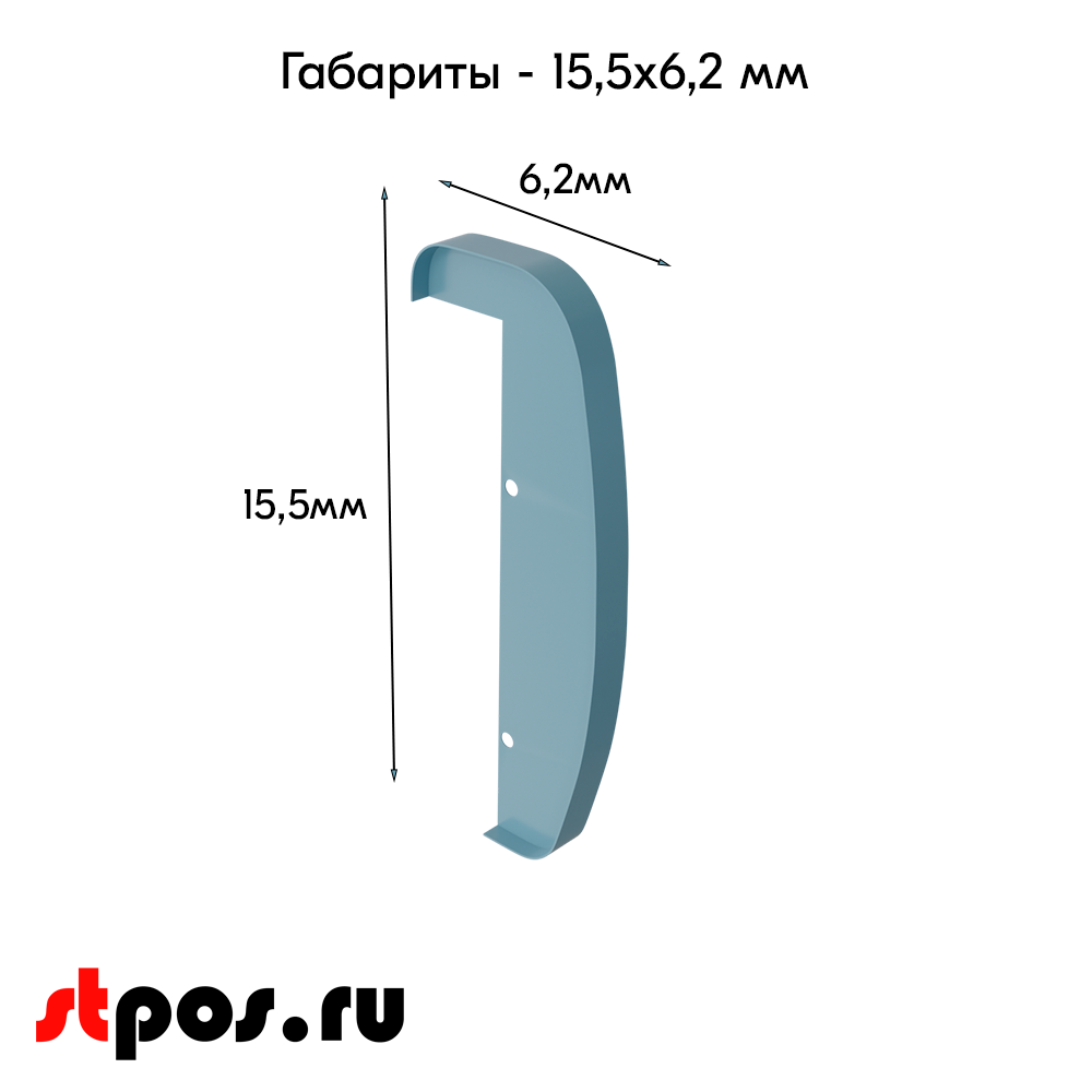 02_Накладка-заглушка для рабочей поверхности, МИНИМАРКЕТ, КБ Муравей, 1900мм бампер пластиковый, левая